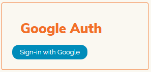 Google Sign in Google Sign in