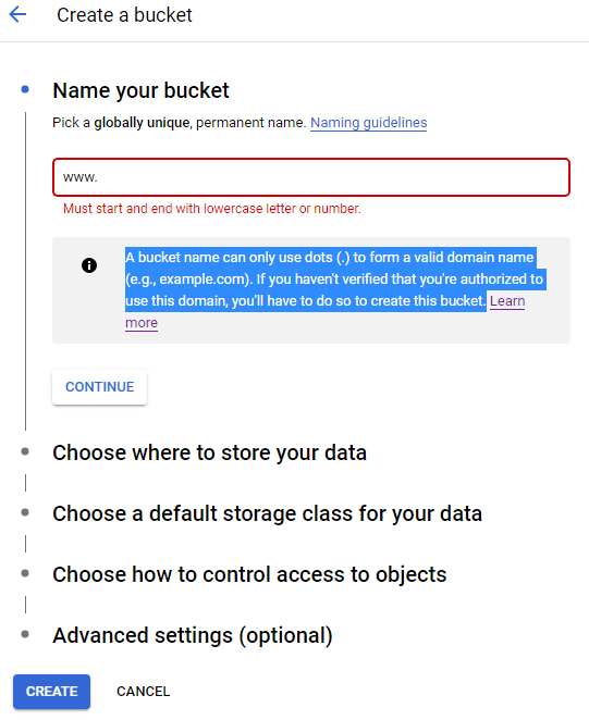 Google Cloud Storage