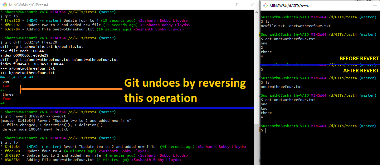 git revert HEAD~1