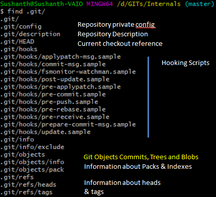 Contents of .git directory