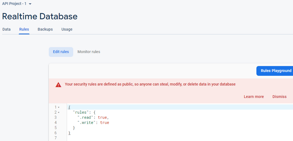Firebase rules