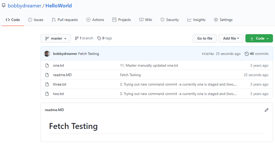 Github - Fetch