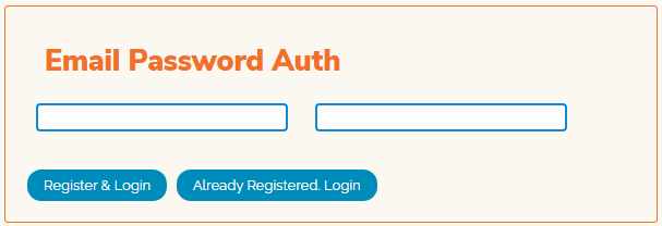 Email Password Authentication