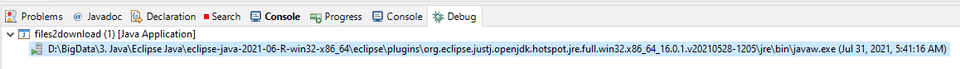 Ecliipse Enabling Debug view