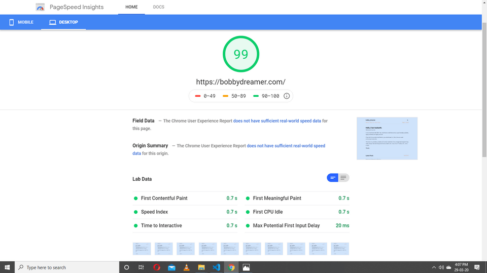 Lighthouse - Metrics