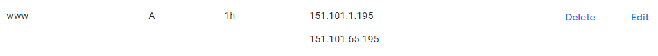 Google Domains - DNS Provider